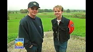 Ant amp Dec on GMTV interviewed by Anthea Turner whilst filming Perfect video 1995 [upl. by Adi]