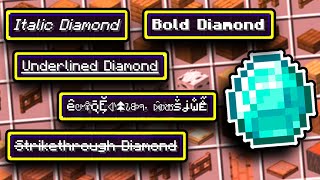 ALL FONT STYLES Custom Name Item Commands in Minecraft 121 Java Give Custom Name Item Commands [upl. by Arta]