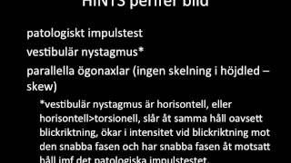 Vårdprogram för akut vestibulärt syndrom vid NUS [upl. by Kavita]