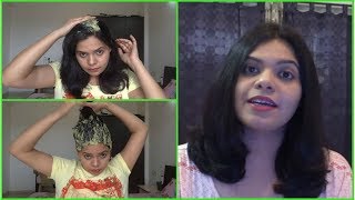 Get Super shineglossyhelthydandruff free hairDiy Hair mask for frizzy hair [upl. by Fachanan]