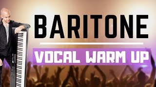 BARITONE Vocal Range Warm Up  BEST Exercises For Baritone Singers [upl. by Imyaj]