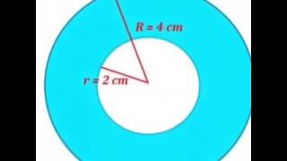 Geometria y Trigonometria Area y perimetro de la corona circular [upl. by Apul302]