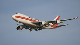 Kalitta Air Boeing 747400F landing at NAS North Island KNZY [upl. by Ardnaskela]