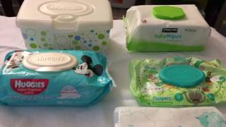 Baby Wipes Review Which Brands HuggiesPampers Kirkland  Cinson888 [upl. by Keynes]