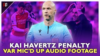 Audio footage of VAR overruling Kai Havertzs penalty [upl. by Rodenhouse]