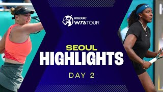 Anisimova Baptiste amp Raducanu in Day 2 action at Seoul 2024  WTA Match Highlights [upl. by Croft956]