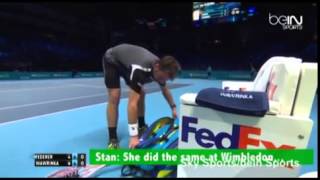 NEW FOOTAGE Wawrinka Mirka heckled me [upl. by Asilla]