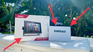 Simrad Go 7 XSE with 31 active imaging transducer UNBOXING AND REVIEW [upl. by Elehcim937]