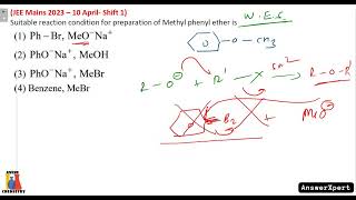 Suitable reaction condition for preparation of Methyl phenyl ether is [upl. by Veradia]