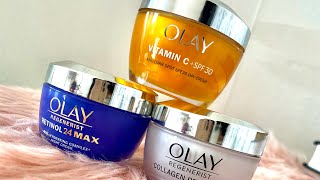 Olay creams review price and detail about retinol in beginners skincare [upl. by Gnet]