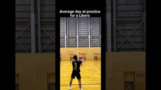 Libero practice 😲 volleyball sports shorts japan trending [upl. by Eslek207]