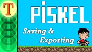 How to Create Pixel Art and Animations with Piskel Tutorial 6  Saving and Exporting [upl. by Chrysa]