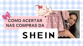 Como eu compro na SHEIN para a minha bebê tamanho guiadetamanhos shein [upl. by Fleurette]