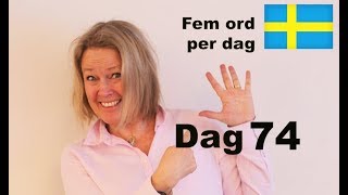 Lär dig svenska  Dag 74  Fem ord per dag  Plus eller minusgrader A1 CEFR  undertexter [upl. by Htomit]