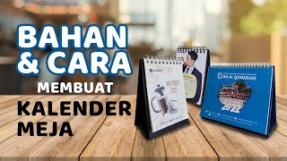 CARA MEMBUAT KALENDER MEJA 2022  Kalender 2022  Gunlar Channel [upl. by Ytinav]