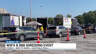 WSFA amp BBB holding Shred Day [upl. by Eet]