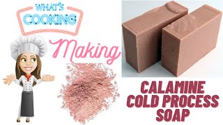 Making Calamine Cold Process Soap for Sensitive Skin quotWhats in your soap pot todayquot [upl. by Ahseik359]