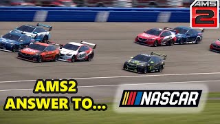 AMS2 Oval Racing  NASCAR Vibes [upl. by Ecirehs]