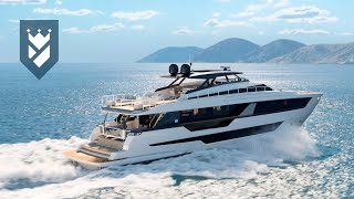 FERRETTI YACHTS FABULOUS NEW FERRETTI 1000 [upl. by Yehus178]