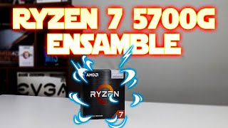 Ryzen 7 5700g EVGA 600W2 Aorus B450 Pro Wifi Teamgroup DeltaForce 3200 Mhz Samsung Nvme 970 Evo Plus [upl. by Socin]