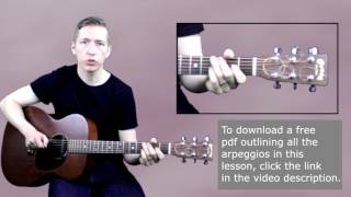 Advancing Guitar Lesson 6 Essential Guitar Arpeggios [upl. by Irrehs]