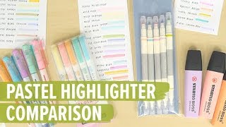 Pastel Highlighters Comparison [upl. by Stoughton]