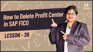 lecture 26 How to Delete Profit Center  saps4hana  SAP FICO Tutorials in Hindi [upl. by Cohby315]