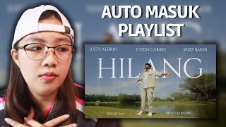 Reaction Hilang  Justy Aldrin ft Wizz Baker amp Toton Caribo OFFICIAL MUSIC VIDEO justyaldrin [upl. by Volnay]