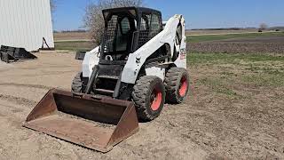 2006 Bobcat S250 Skid Loader Kubota 73hp Engine Single Speed Manual Quick Tach 7650 Hours [upl. by Schwing]