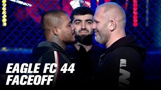 Eagle FC 44 Spong vs Kharitonov Faceoffs [upl. by Noma516]