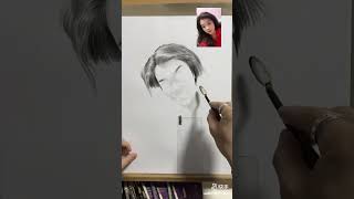 Girl scektch drowing painting colour shorts viralvideo viralvideo wow trending subscribe [upl. by Pevzner125]