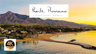 Puente Romano Beach Resort amp Nobu Hotel Marbella 5 Star Luxury in Golden Mile Costa Del Sol Spain [upl. by Delmer]