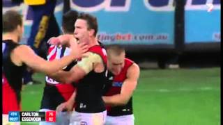 AFL  David Zaharakis Match Winning Goal vs Carlton 2013 [upl. by Zendah]