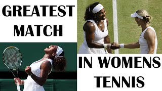 The GREATEST Match in Womens Tennis HISTORY  Serena vs Dementieva  Wimbledon 2009 SemiFinal [upl. by Alby]