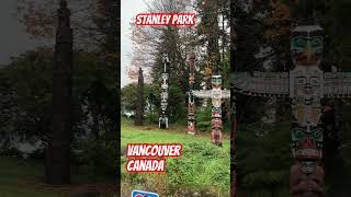 First Nations Totem Poles at Stanley Park totem vancouver canada [upl. by Ettenil241]