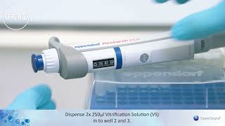 Oocyte vitrification with SAGE Vitrification Kit ART8026 US version and Vitriguard [upl. by Anait827]