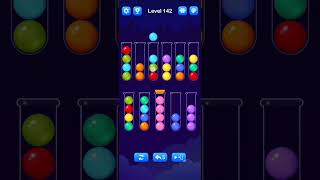 Ball Sort Level 142 Walkthrough Solution AndroidiOS [upl. by Nosnaj]