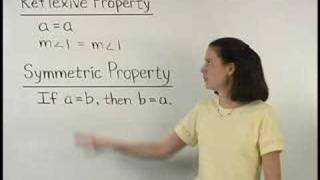 Reflexive Property and Symmetric Property  MathHelpcom [upl. by Odrick967]