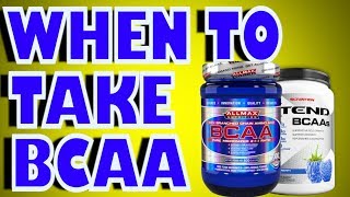 When To Take BCAA Supplement [upl. by Solracesoj]