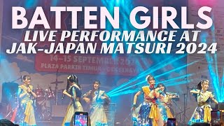 Batten Girls  Live Performance at JakJapan Matsuri 2024  AampC [upl. by Aniuqal154]