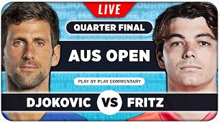 DJOKOVIC vs FRITZ • Australian Open 2024 QF • LIVE Tennis PlaybyPlay Stream [upl. by Bazluke]