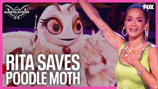 Rita Saves Poodle Moth From Elimination  Season 11  The Masked Singer [upl. by Christiana920]