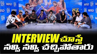 MAD Movie Team Fun Interview  Narne Nithin Sangeeth Shobhan Ram Nithin  TFPC [upl. by Ramoj956]