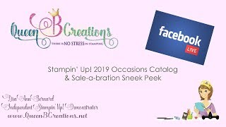 Stampin Up 2019 Occasions Catalog and SaleABration sneek peek [upl. by Silvers916]