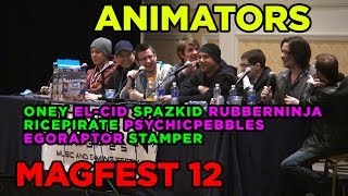 Animation Panel at MAGFest 12  2014 with subtitled questions [upl. by Selij]