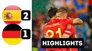 Spain vs Germany 21  All Goals amp Extеndеd Hіghlіghts Euro 2024 [upl. by Eirised547]