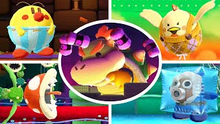 Poochy amp Yoshis Woolly World  All Bosses [upl. by Saile]