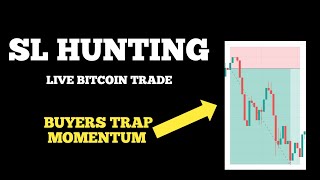 LIVE BITCOIN TRADE USING SL HUNTING  BTCUSDT TRADE [upl. by Enitsua]