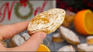 Biscuits Italiens à lorange et aux amandes  Sans farine Ni gluten  Ricciarelli ♥ [upl. by Eatnad]