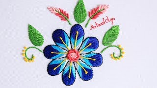 Bordado Mexicano Paso a Paso  Mexican Embroidery [upl. by Hogle147]